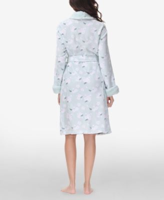 Women's Printed Plush Robe