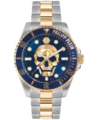 Philipp Plein - Men's The Skull Two Tone Stainless Steel Bracelet Watch 44mm
