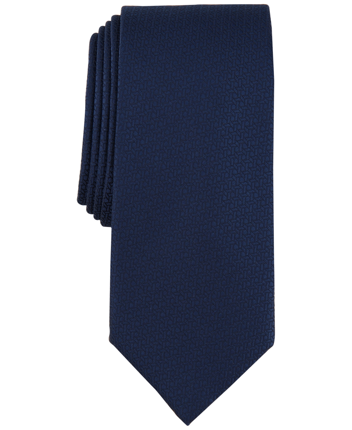 Alfani Men's Renoux Slim Tie, Created For Macy's In Navy