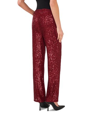 Vince Camuto Women's Pull-On Sequined Flared Pants & Reviews - Pants ...