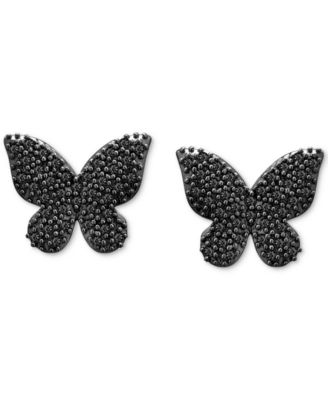Diamond Butterfly Stud Earrings (1/6 ct. t.w.) in 14k Gold, Created for Macy's (Also Available in Black Diamond)