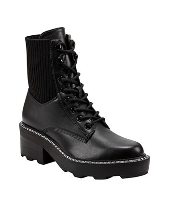 Marc fisher sales black combat boots