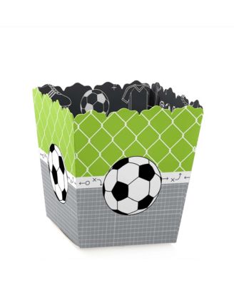 Big Dot Of Happiness Goaaal! Popcorn-Leckerli-Boxen 12 Stück – Für Fußball-Babyparty, 14,6x8,9 Cm