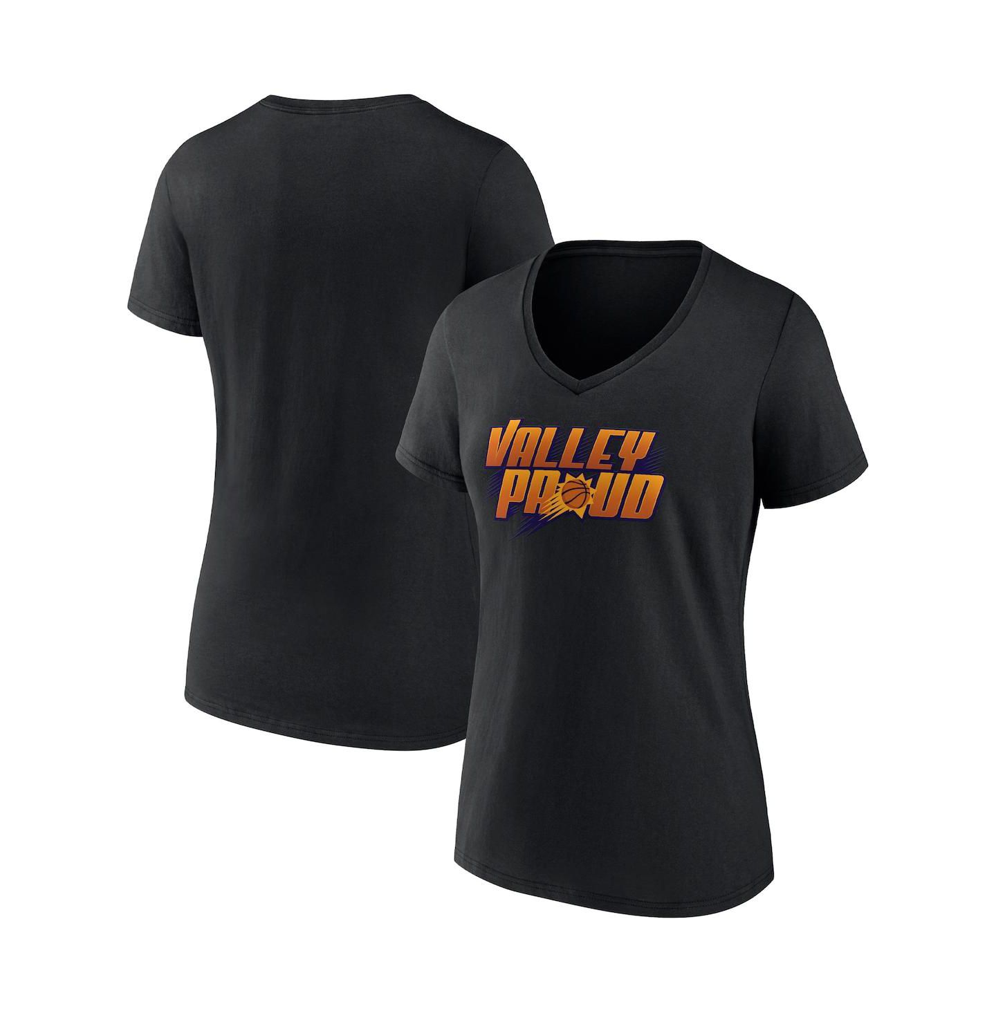 Женская футболка Fanatics Black Phoenix Suns Hometown Collection Valley Proud V-Neck — фото 1