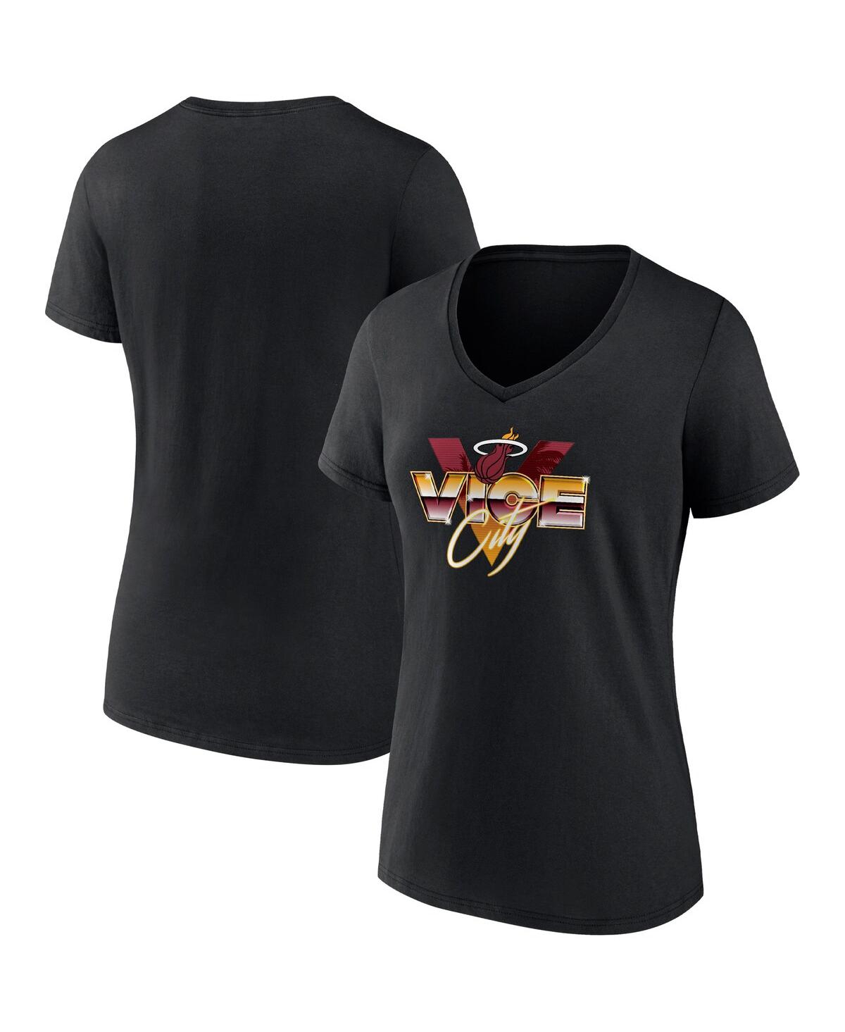 Fanatics Branded Heathered Purple Los Angeles Lakers True Classics Tri-blend T-shirt In Black