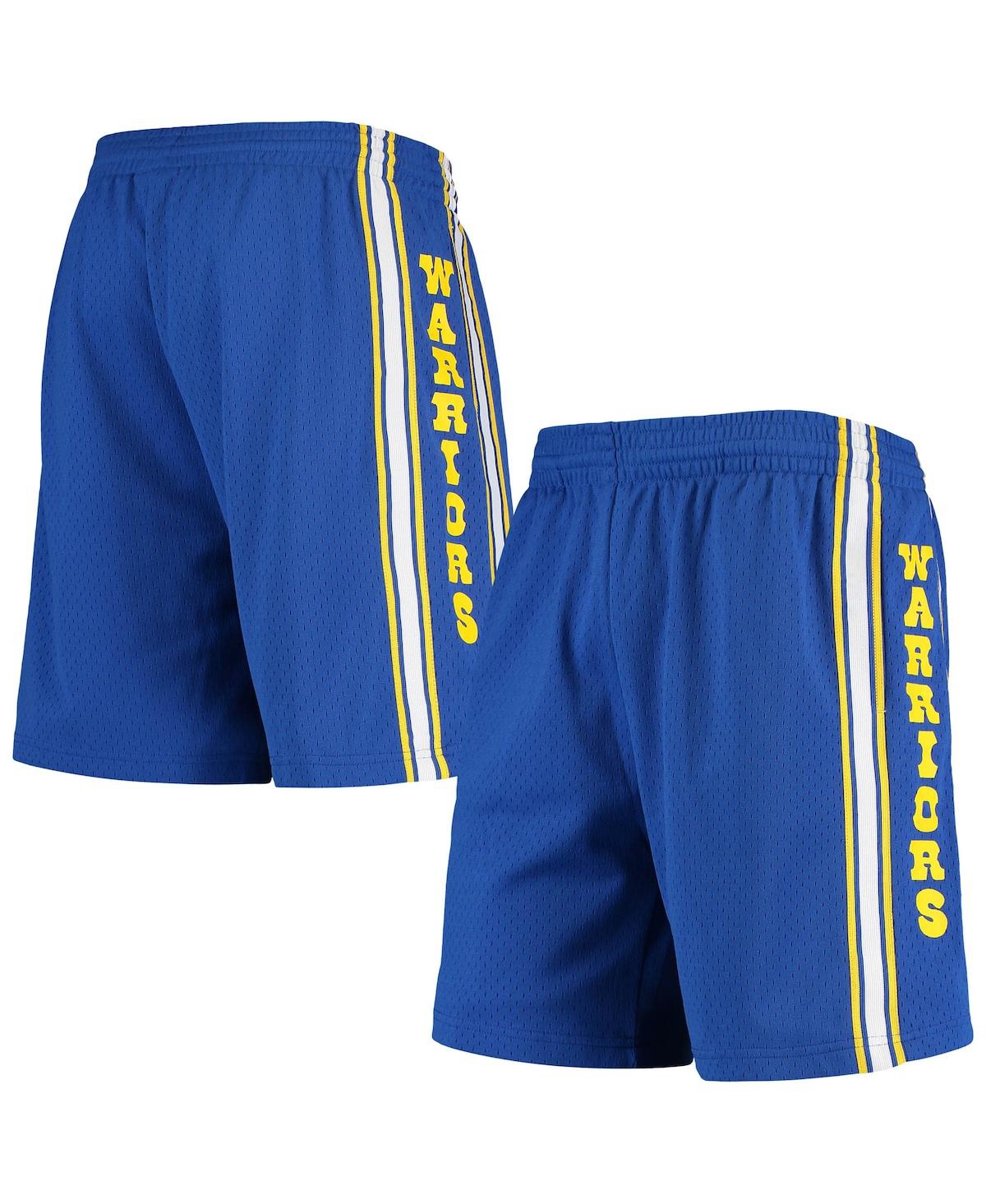 Mitchell & Ness Men's  Royal Golden State Warriors Hardwood Classics Primary Logo Swingman Shorts In Royal