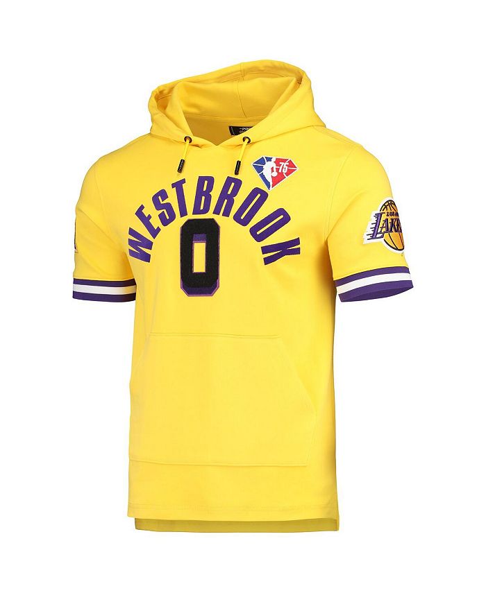 Pro Standard Men's Russell Westbrook Gold Los Angeles Lakers Name and