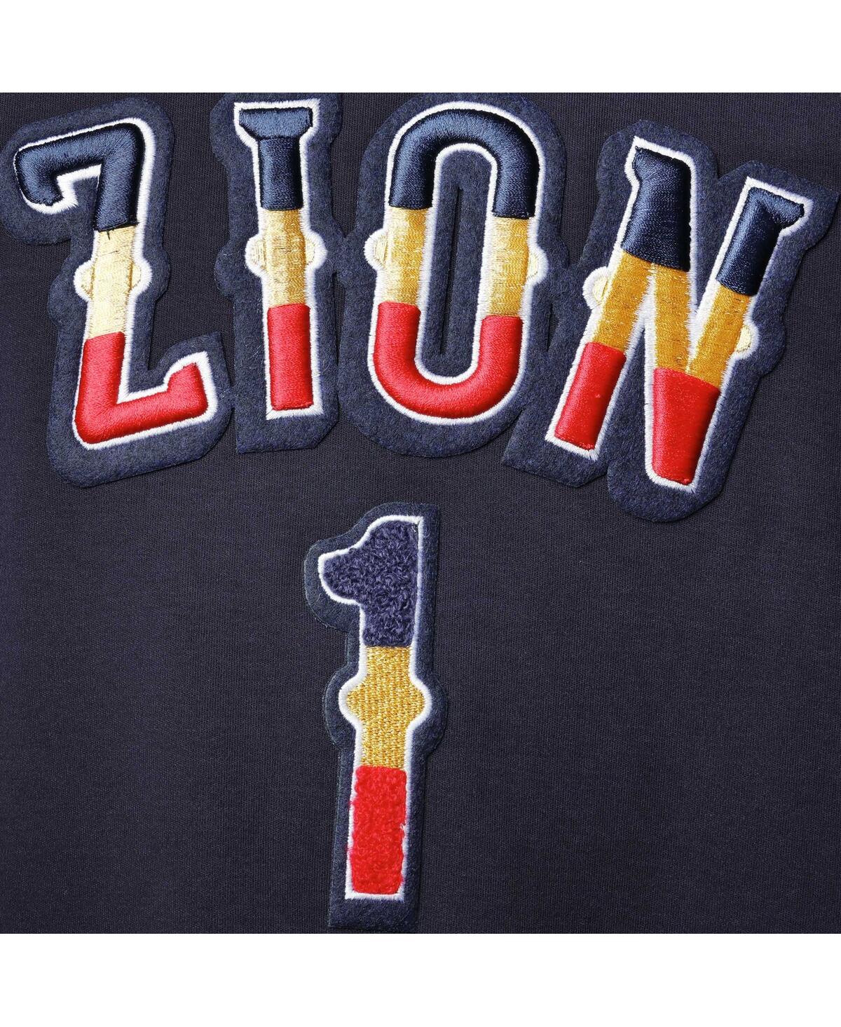 Pro Standard Men's  Zion Williamson Navy New Orleans Pelicans Name And Number Short Sleeve Pullover H In Navy