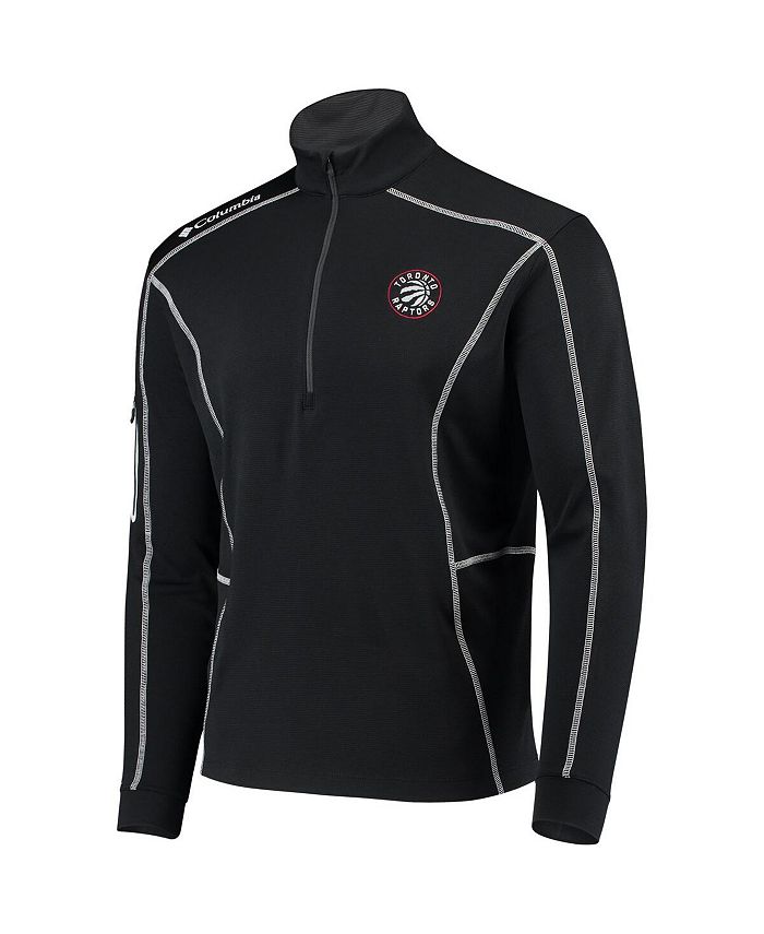 Columbia Men's Black Toronto Raptors OmniWick Shotgun QuarterZip