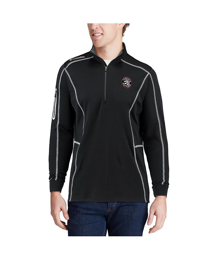 Columbia Men's Black Toronto Raptors OmniWick Shotgun QuarterZip