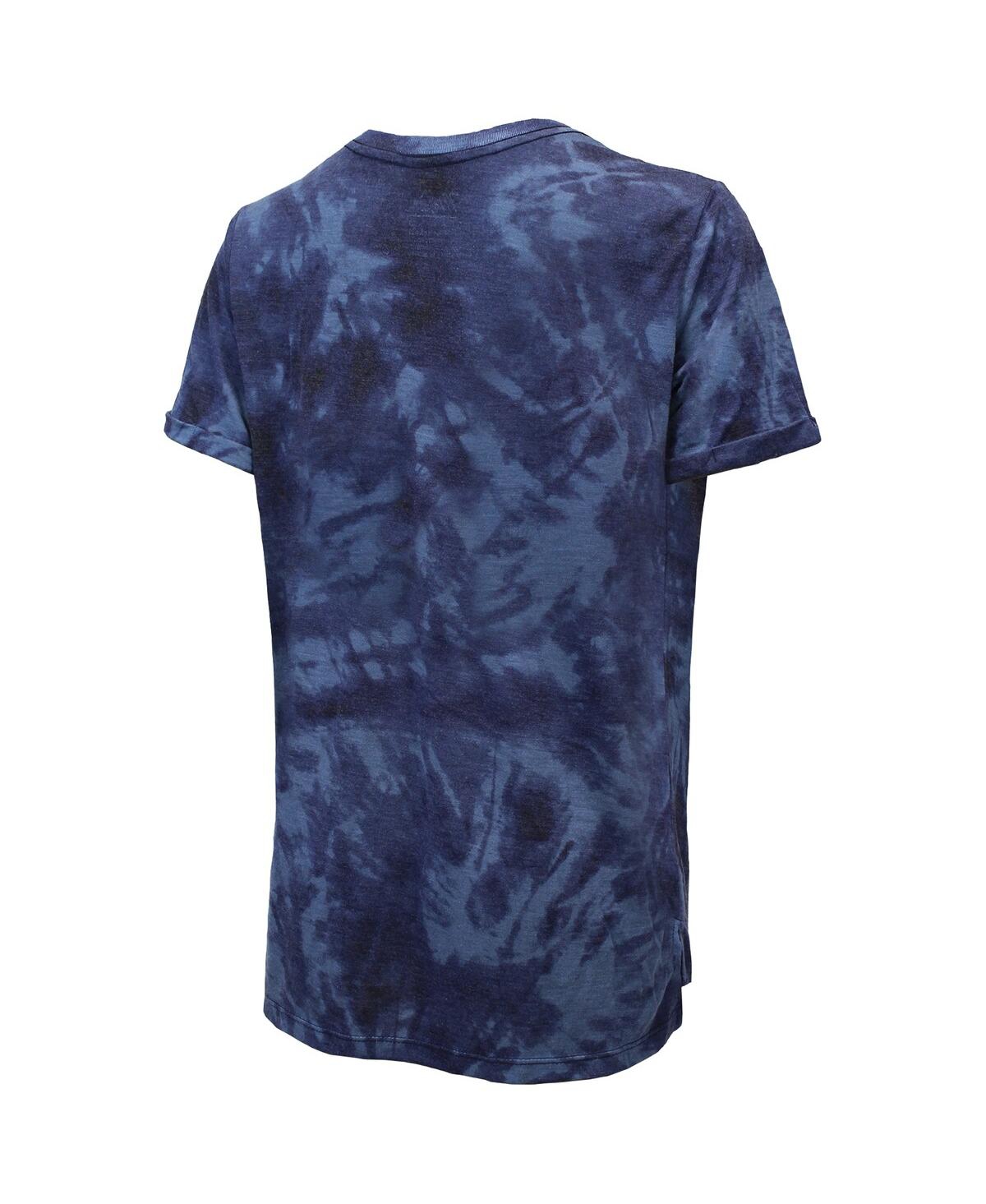 Shop Majestic Women's  Threads Deep Sea Blue Seattle Kraken Boyfriend Tie-dye T-shirt
