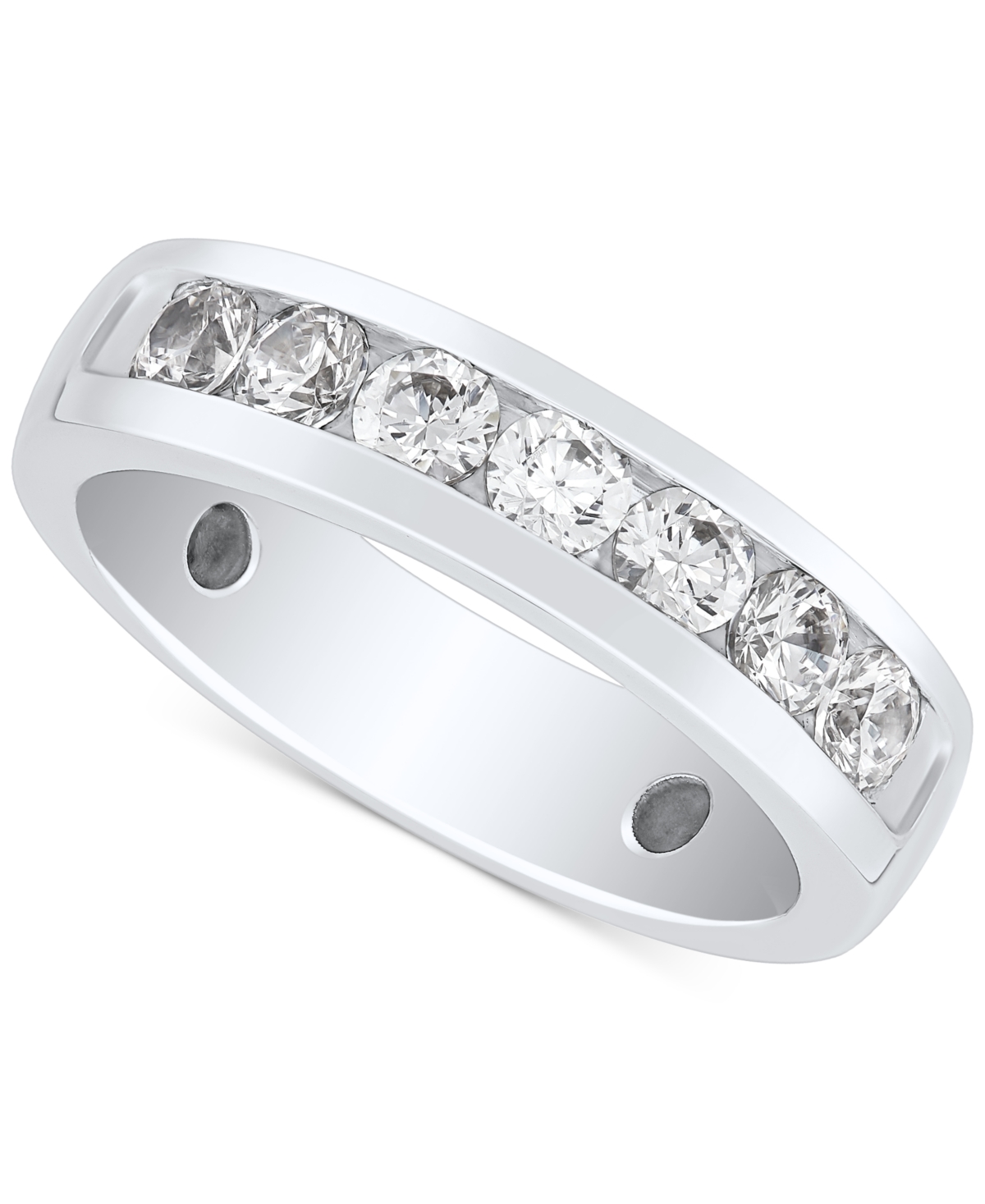 Grown With Love Men's Lab Grown Diamond Band (1 ct. t.w.) in 10K White Gold
