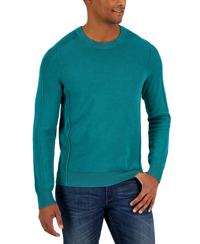 Michael Kors Men's Garment Dyed Crewneck Sweater, Created for Macy's &  Reviews - Sweaters - Men - Macy's