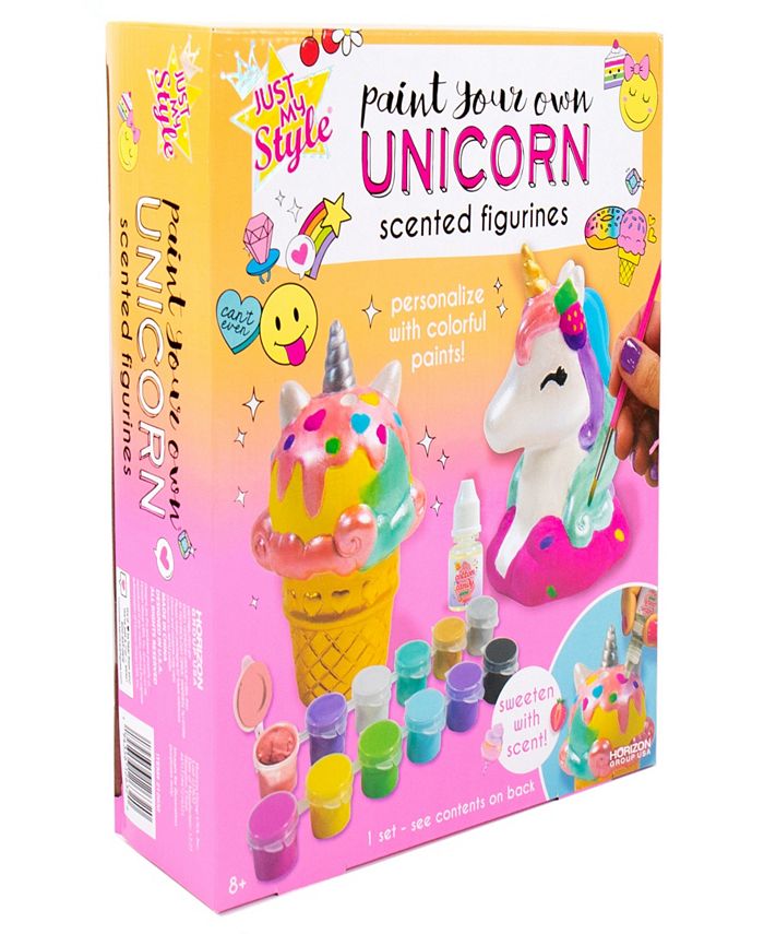 Just My Style Paint Your Own Unicorn Scented Figurines Playset Macy's