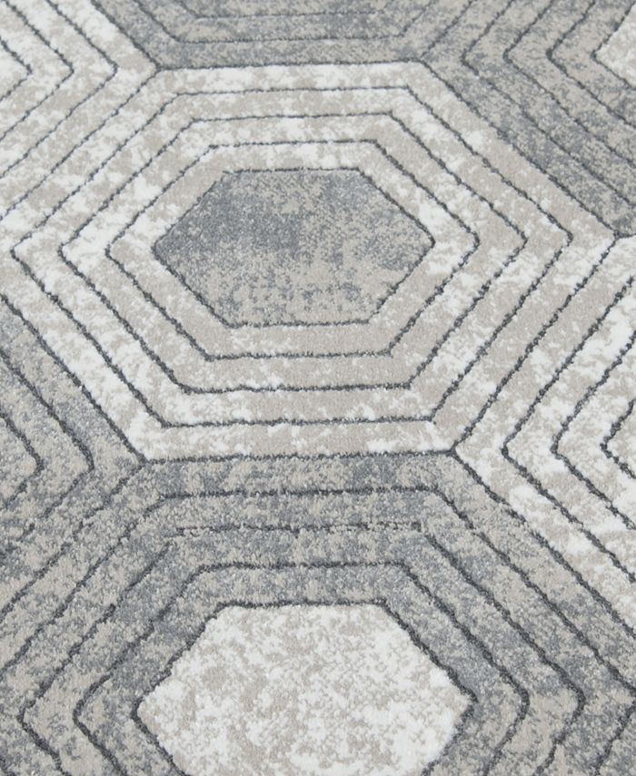 KM Home Waterside Reef 2'3" x 7'7" Runner Area Rug Macy's