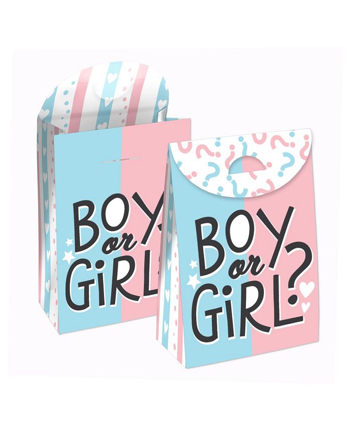 Big Dot of Happiness Baby Gender Reveal Team Boy or Girl Gift Favor