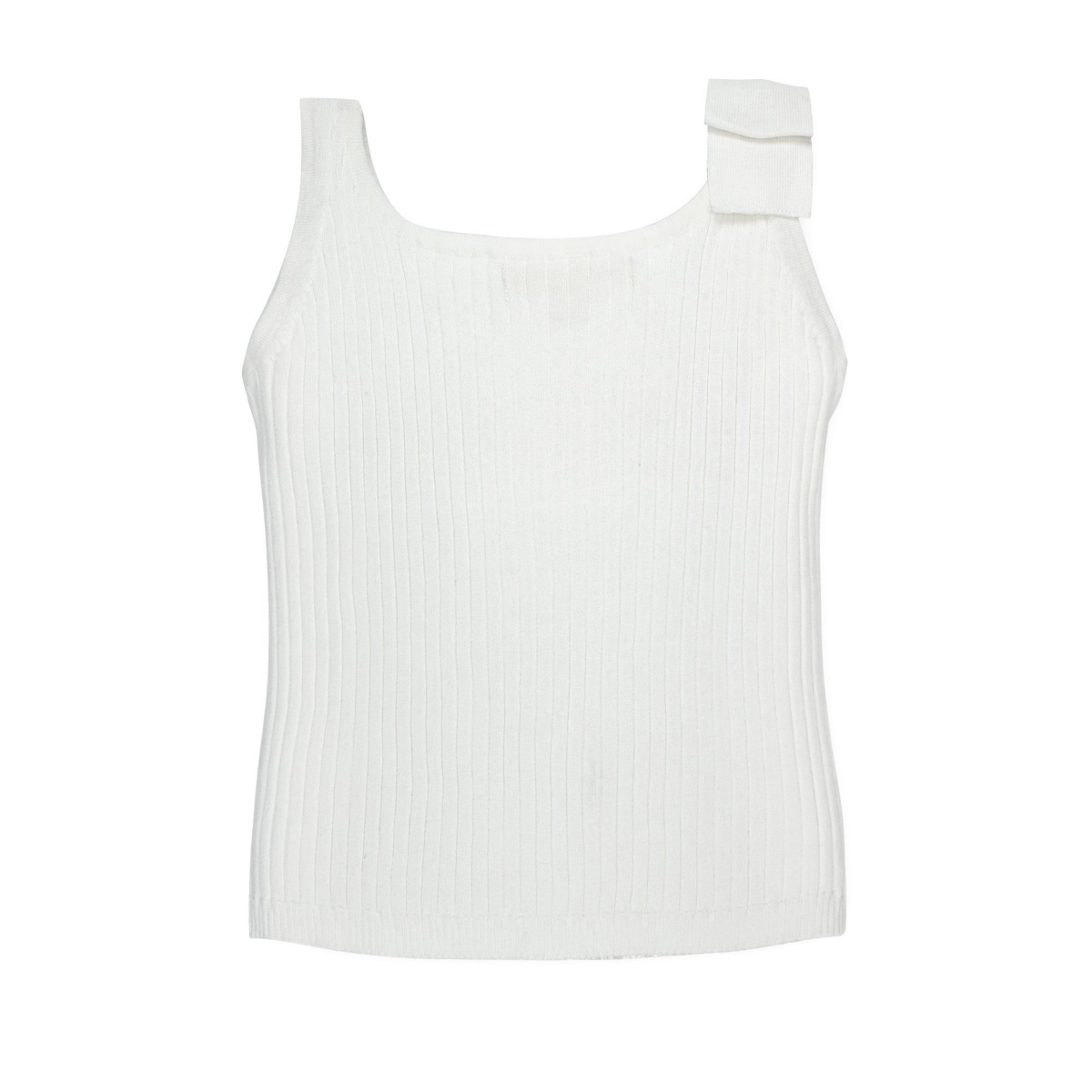 Hope & Henry Baby Girls Bow Sweater Tank