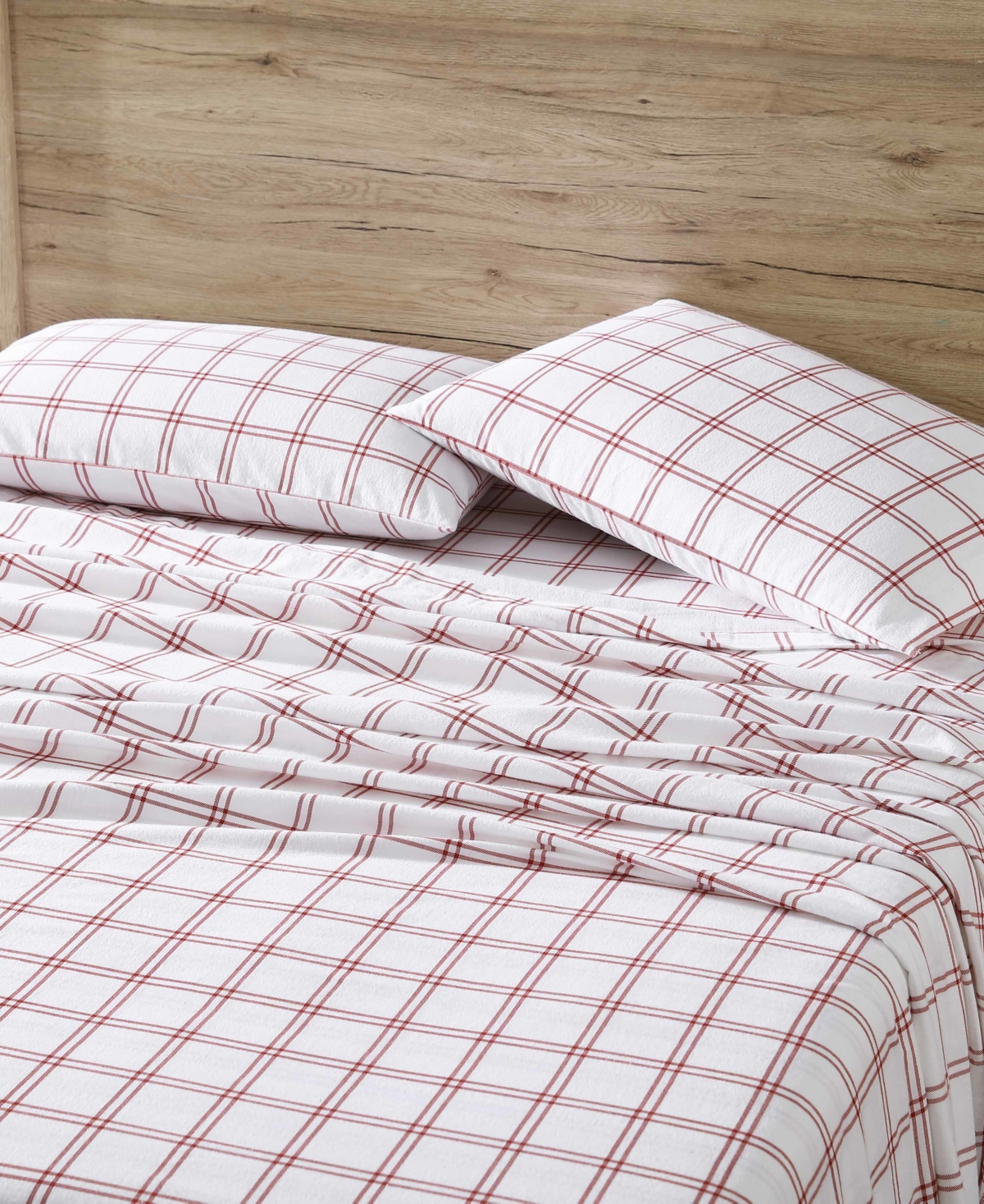 Eddie Bauer Printed Cotton Flannel 3-pc. Sheet Set, Twin Xl In Westridge Plaid Burnt Orange