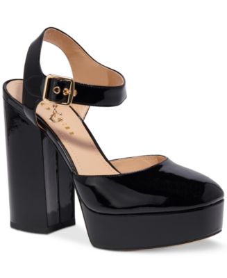 COACH Women's Isabella Ankle-Strap Platform Block-Heel Pumps - Macy's