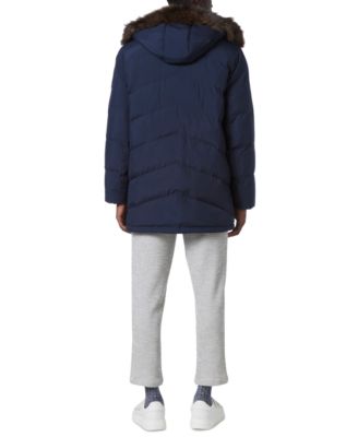 Men's Tremont Down Parka with Faux Fur Trimmed Removable Hood