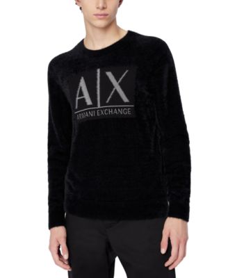 A|X Armani Exchange - Men's Large Logo Graphic Pullover Crewneck Sweater
