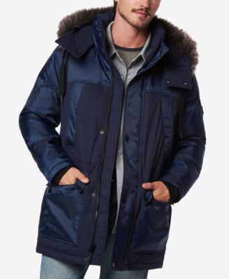 Men's Tripp Oxford Poly & Faux Wool Combo Down Parka