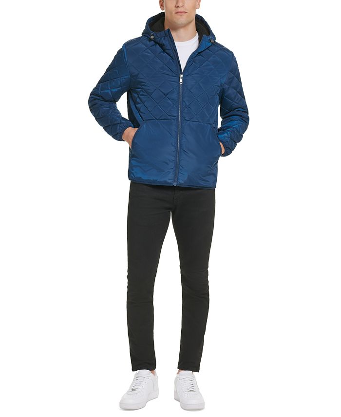 Vince camuto diamond cheap quilted full zip jacket