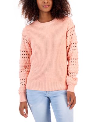 A machine Twist Wool Sweater pink | kccusa.com