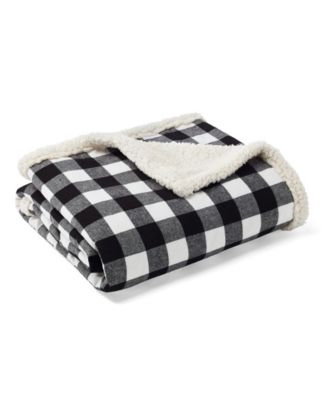 CLOSEOUT! Cabin Plaid Cotton Yarn Dyed Flannel Pillow and Throw Set