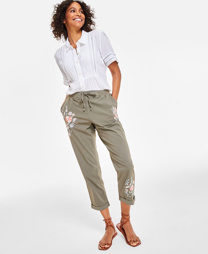 Style & Co Women's Pull On Cuffed Pants, Created for Macy's - Macy's