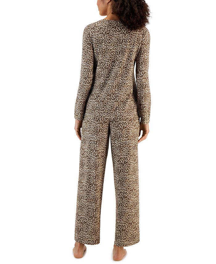 Charter Club Women's Long Sleeve Soft Knit Pajama Set, Created for Macy's & Reviews All