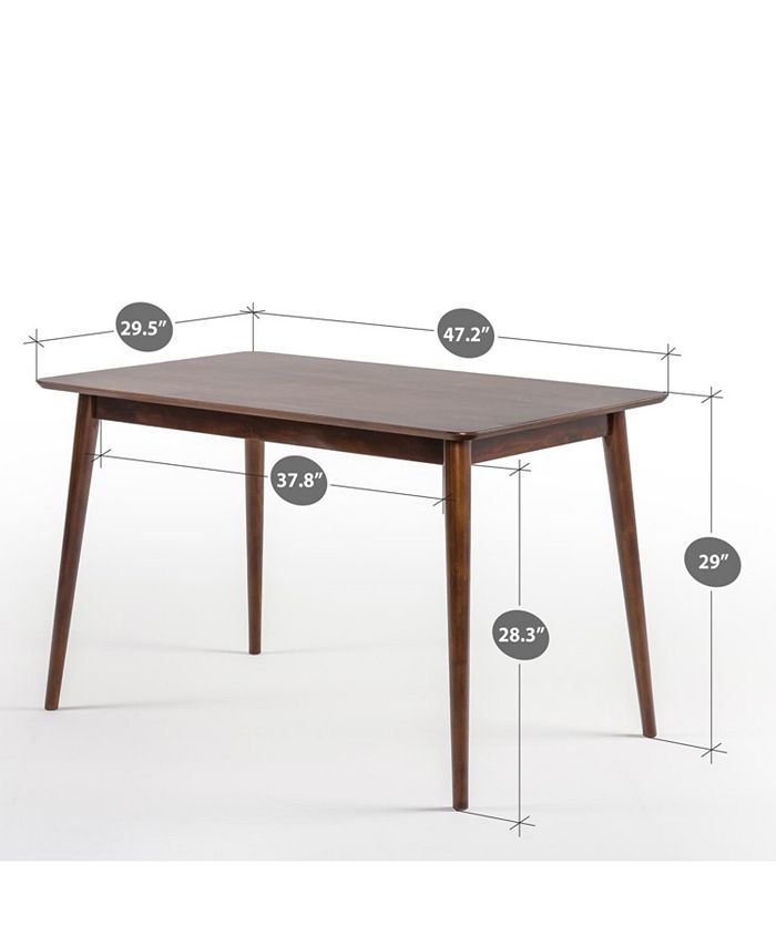 Zinus Jen MidCentury Modern Wood Dining Table Macy's