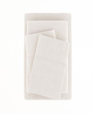 300 Thread Count Linen Rayon From Bamboo Blend Deep Pocket 4-Pc. Sheet Set, California King