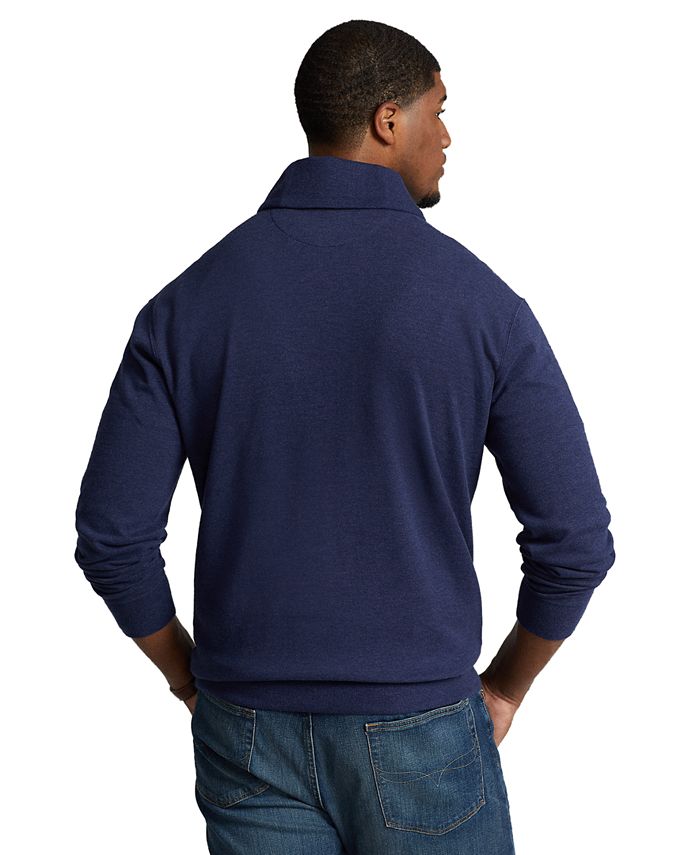 Polo Ralph Lauren Men's Big & Tall Luxury Jersey ShawlCollar Pullover
