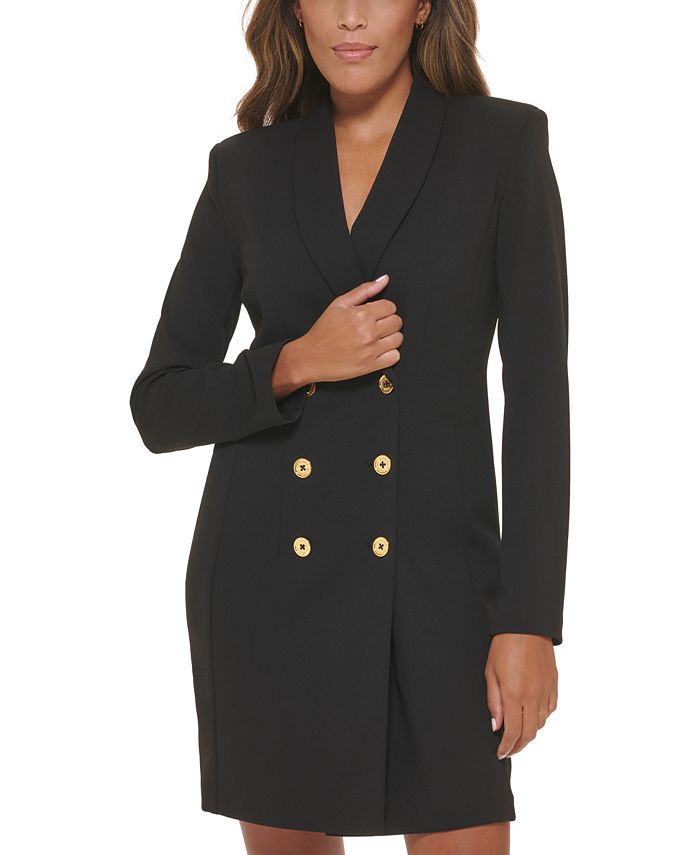 Calvin klein double breasted blazer dress hot sale