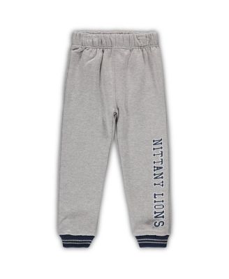 Toddler Boys Navy and Heathered Gray Penn State Nittany Lions Poppies Hoodie and Sweatpants Set