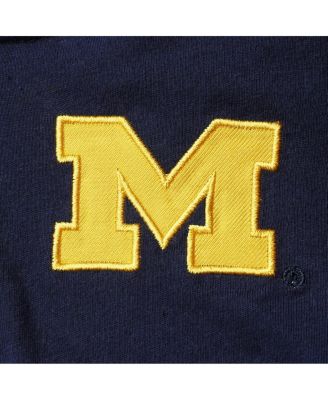 Toddler Boys Navy and Heathered Gray Michigan Wolverines Poppies Hoodie and Sweatpants Set