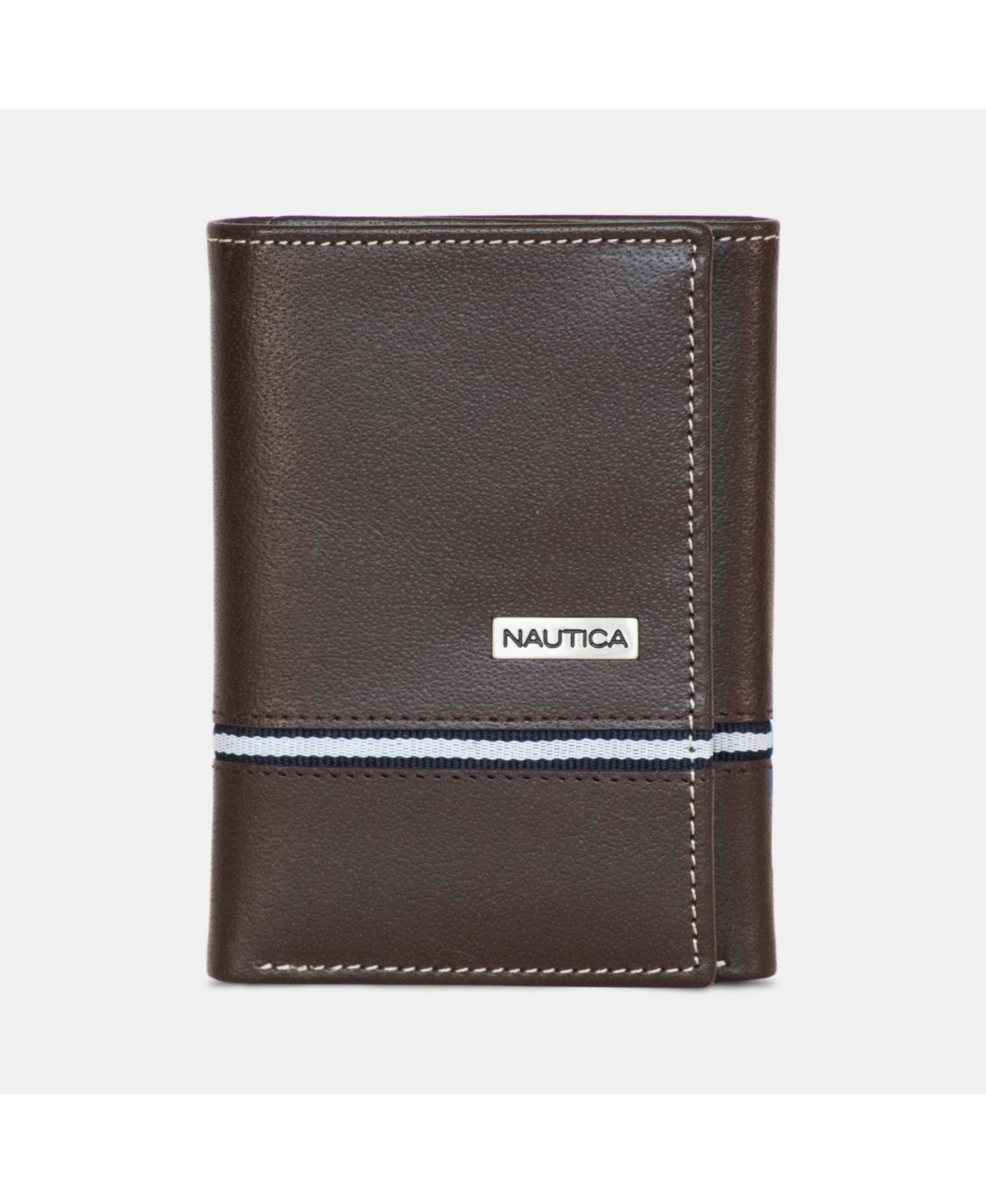 Nautica Men's Trifold Wallet In Brown