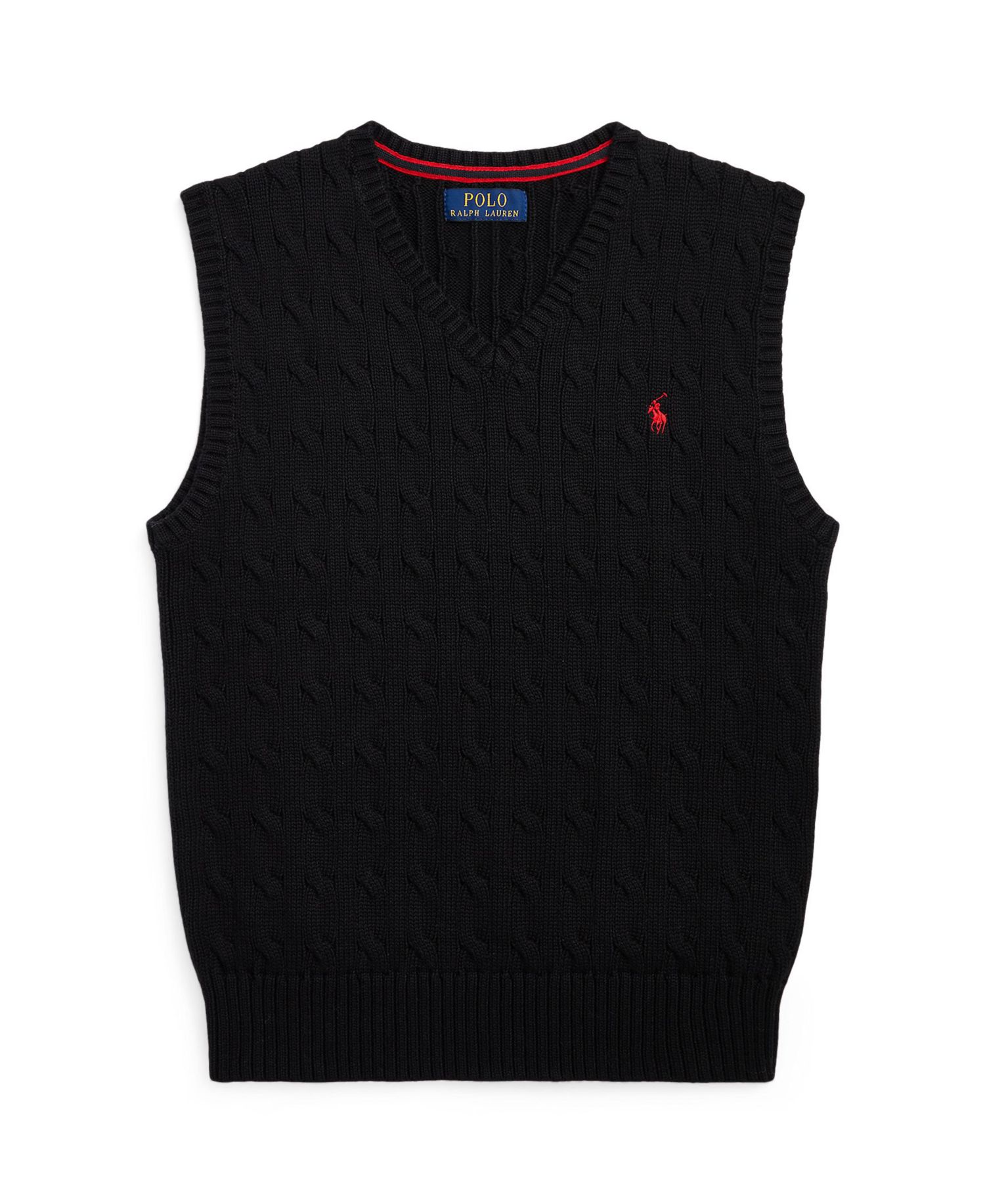 Big Boys Cable- Knit Sweater Vest
