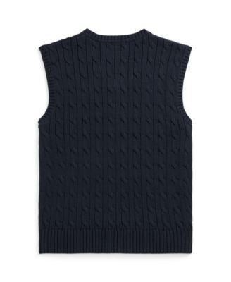 Toddler and Little Boys Cable-Knit Sweater Vest