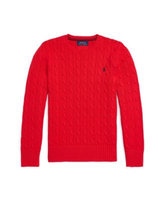 Boys' 8-20 Cable-Knit Cotton Sweater
