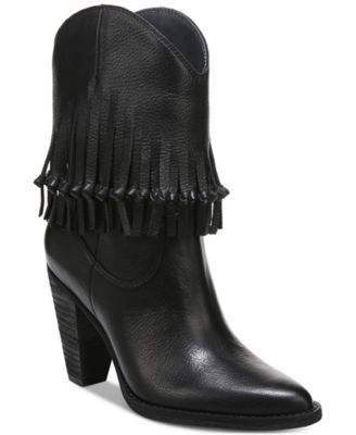 Black Fringe Boots - Macy's