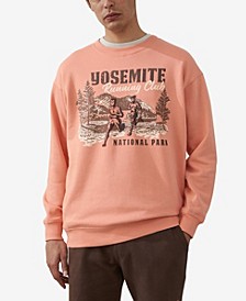 Men's Active Graphic Crew Fleece Sweatshirt