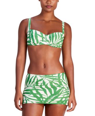 shirred underwire bikini