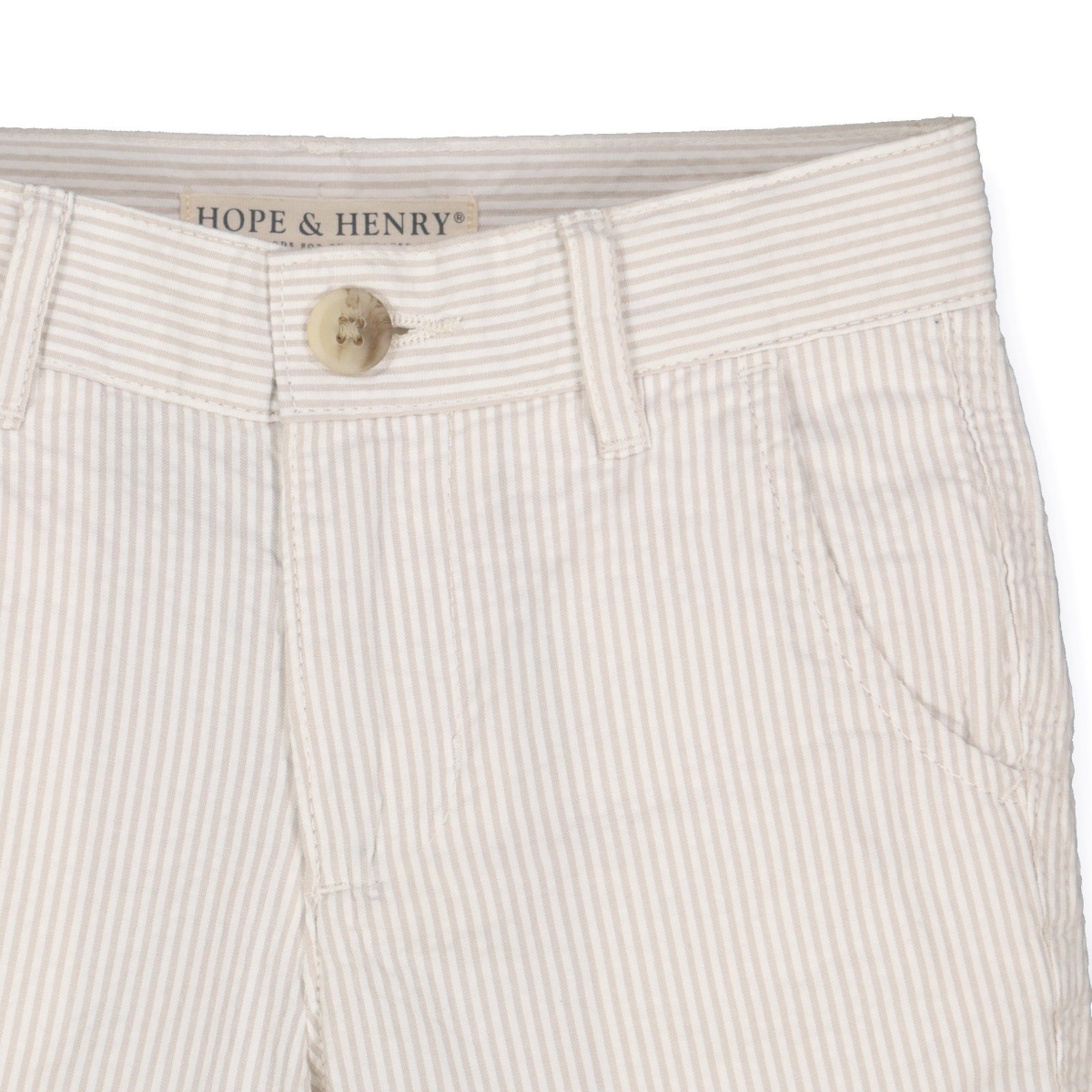 Hope & Henry Baby Boys Organic Seersucker Short