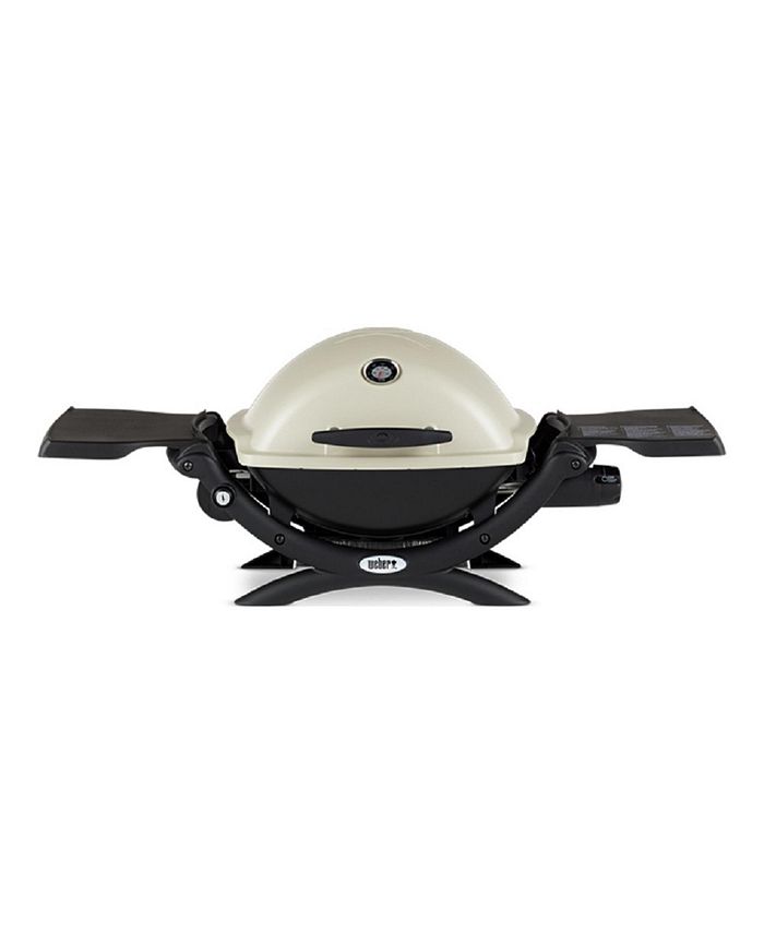 Weber Q 2200 Gas Grill Lp Gas Titanium With Adapter Hose And Tool Set