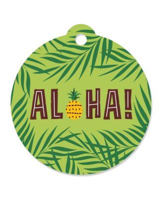 Big Dot of Happiness Tiki Luau - Tropical Hawaiian Summer Party Favor ...