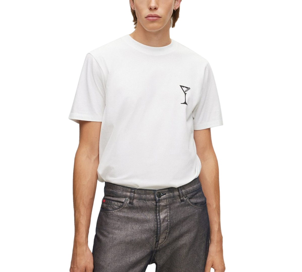 HUGO BOSS MEN'S DESTIVE RELAXED-FIT PARTY LOGO GRAPHIC T-SHIRT