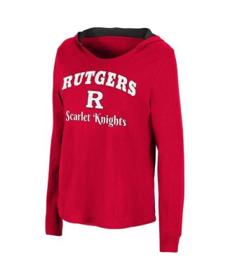 Women's Scarlet Rutgers Scarlet Knights Catalina Hoodie Long Sleeve T-shirt