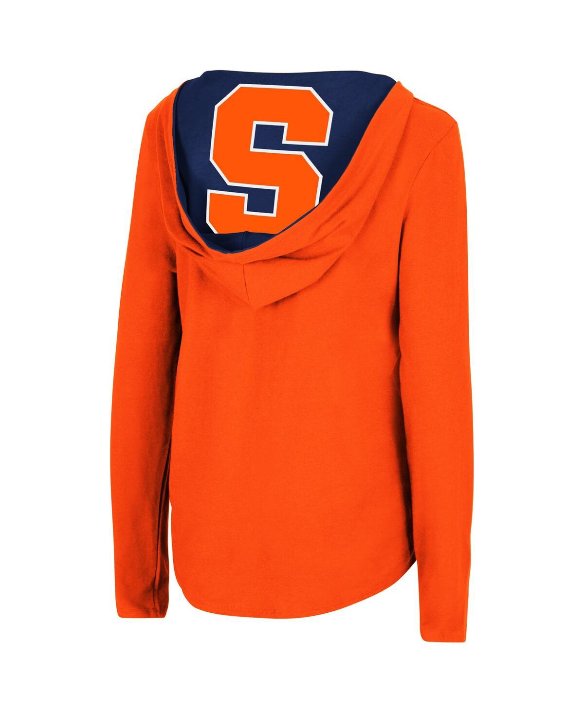 Shop Colosseum Women's  Orange Syracuse Orange Catalina Hoodie Long Sleeve T-shirt